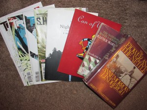 My finds from the bookstores I visited in Grand Rapids, Michigan.